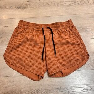 Columbia‎ Mens Running Shorts Small S Orange Athletic Drawstring Lined